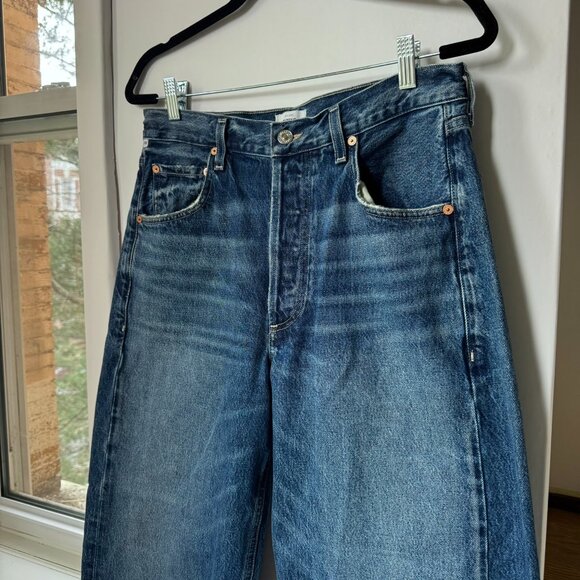 Citizens of Humanity Ayla Baggy Cuffed Crop Wide Leg Jeans Claremont 29 - Picture 6 of 13